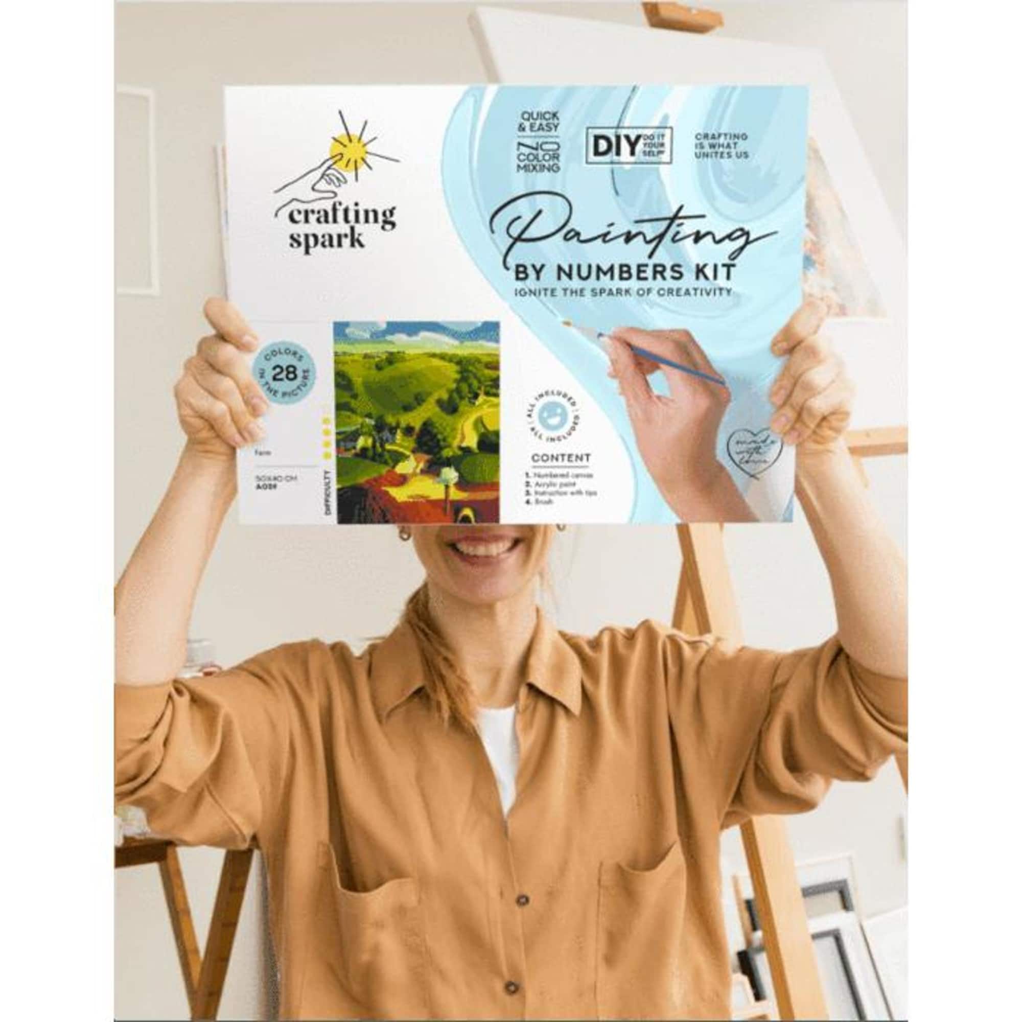 Crafting Spark Rain on Mars Painting by Numbers Kit